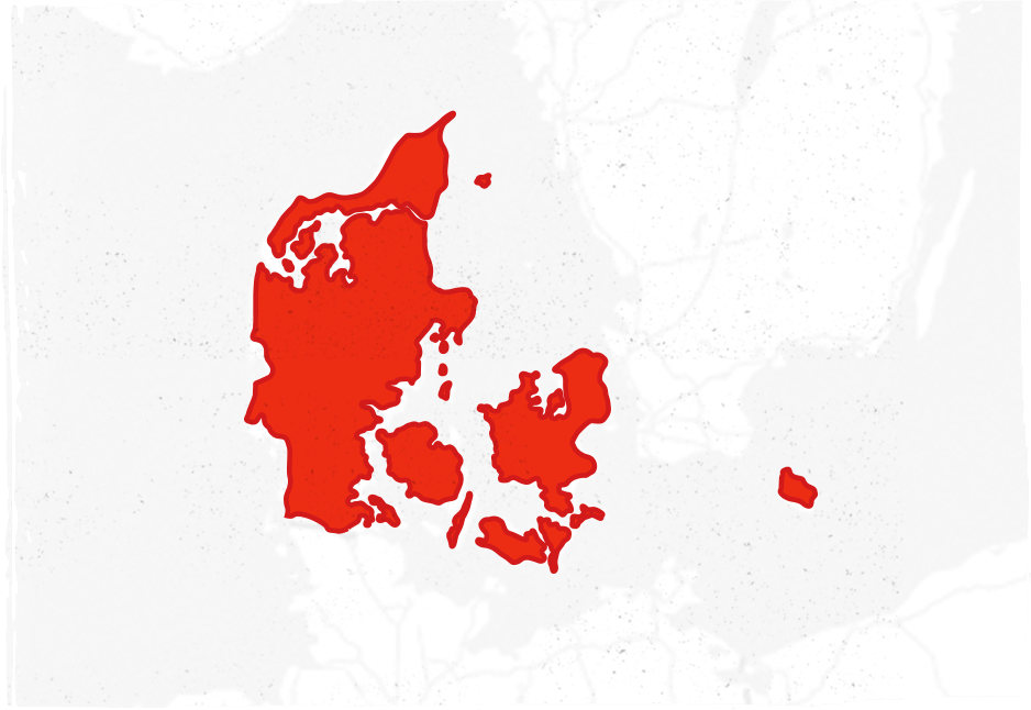 Map of Razor Denmark