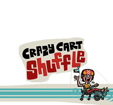 Crazy Cart Shuffle with retailer logo
