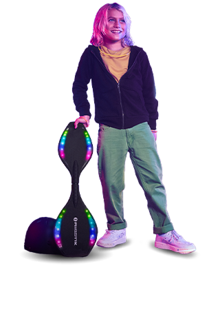 Kid with Ripstik Lightshow