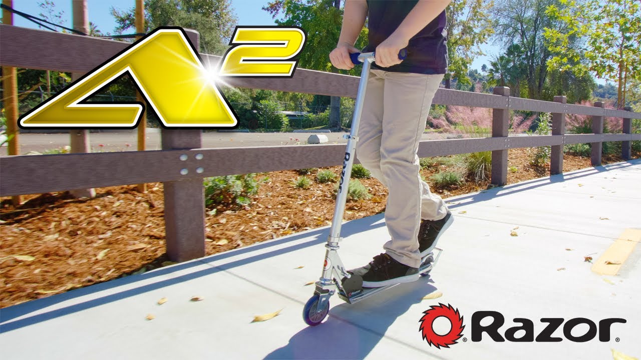 Razor A2 Scooter, Patín, Escúter, Aluminio, Autentico, para Niños