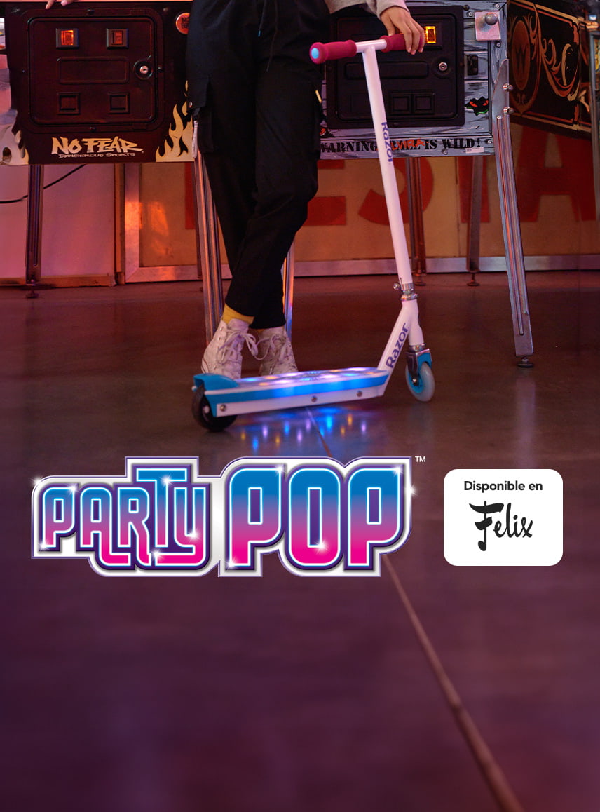 Razor Party Pop with retailer logo