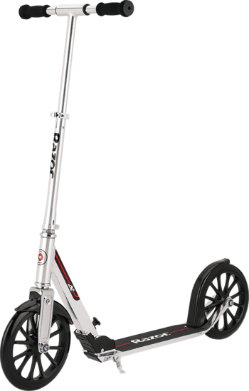 Razor A6 Silver Big Wheel Push Commuter Scooter for tall riders